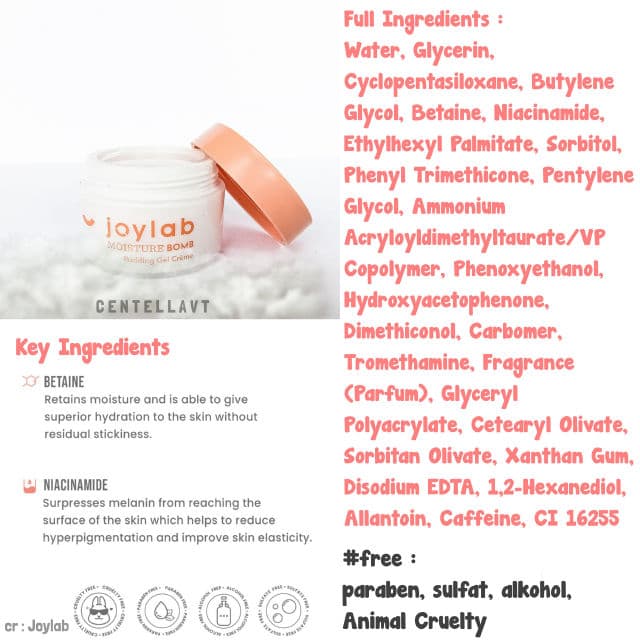 Joylab Moisture Bomb – Pudding Gel Creme review photo by datperi