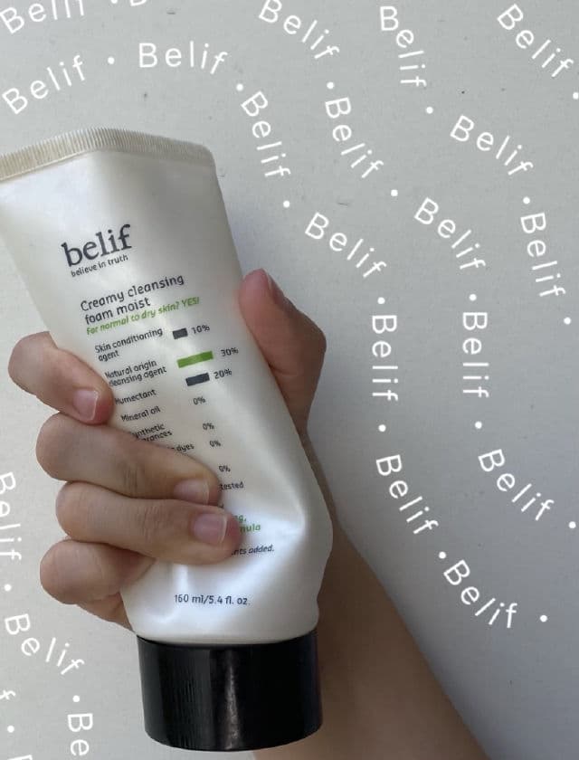 belif Creamy cleansing foam moist review photo by blondeskin 