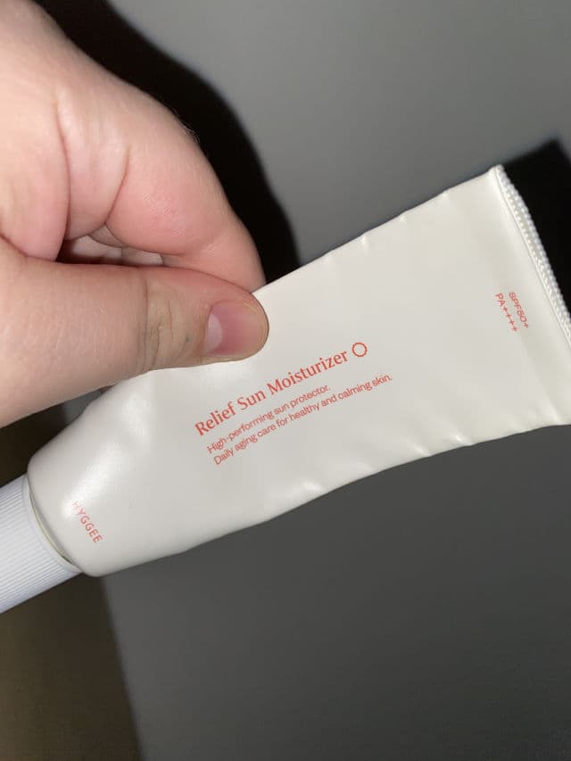 Hyggee Relief Sun Moisturizer SPF50+ PA++++ review photo by butfirstproduct