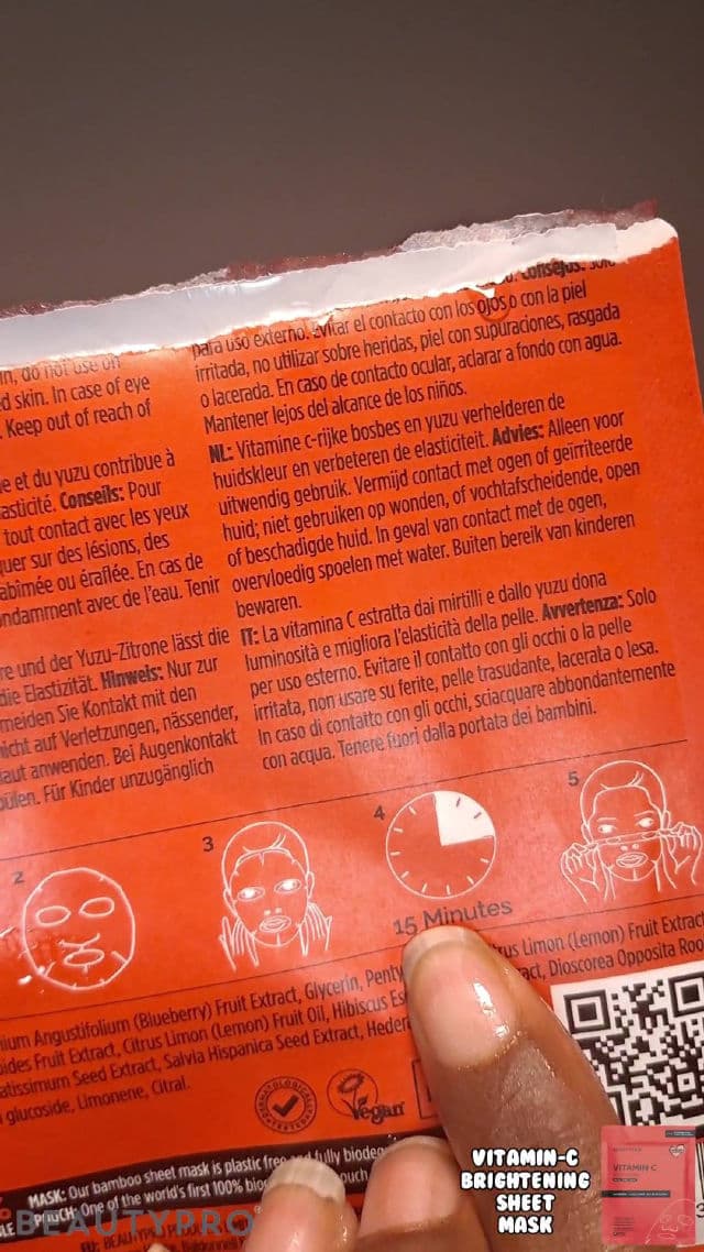 BeautyPro Brightening Collagen Sheet Mask with Vitamin C review photo by CHASEJLONDON