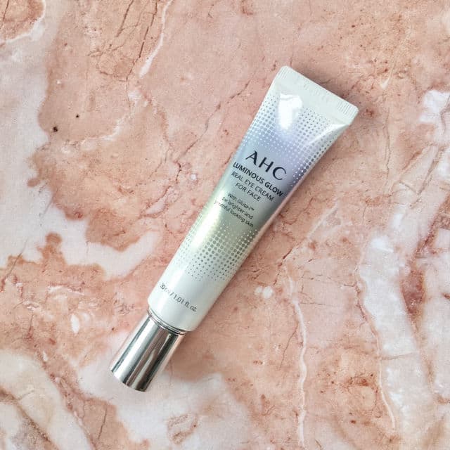 AHC Luminous Glow Real Eye Cream For Face review photo by caecilialaras