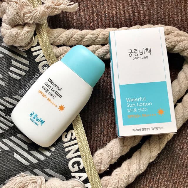 Goongbe Waterful Sun Lotion SPF50+ PA++++ review photo by caramelskindiary