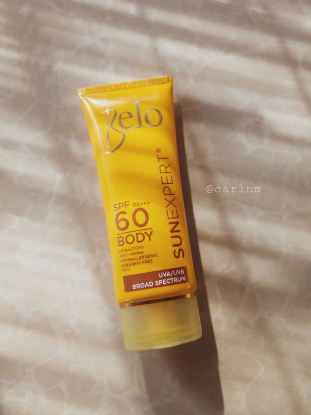 Belo Essentials Sunexpert Body Shield SPF60 AND PA+++ review photo by carlnm