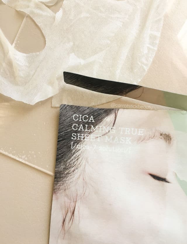 COSRX Pure Fit Cica Calming True Sheet Mask review photo by carrotstickbeauty