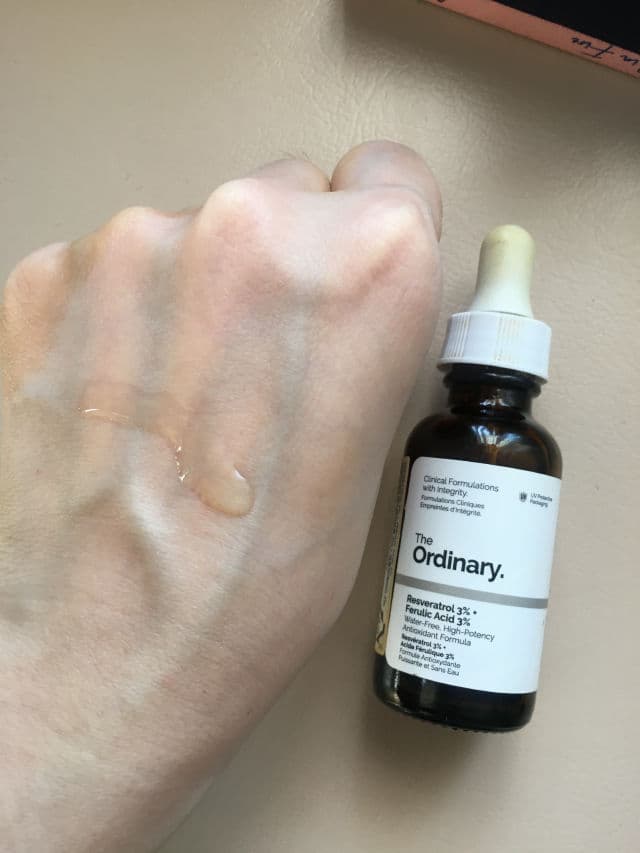 The Ordinary Resveratrol 3% + Ferulic Acid 3% review photo by carrotstickbeauty