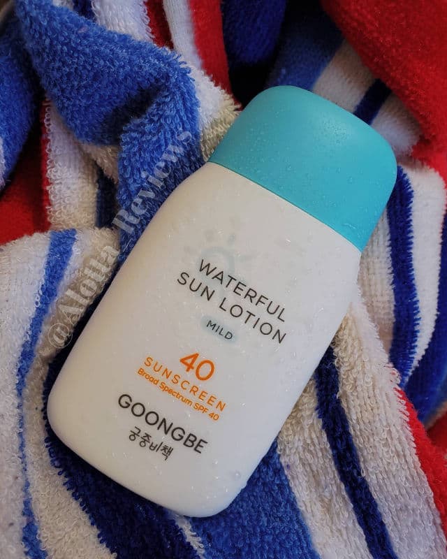 Goongbe Waterful Sun Lotion SPF50+ PA++++ review photo by AlottaxReviews