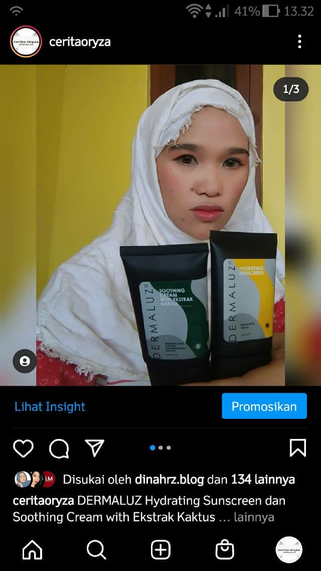 Dermaluz Hydrating Sunscreen review photo by ceritaoryza