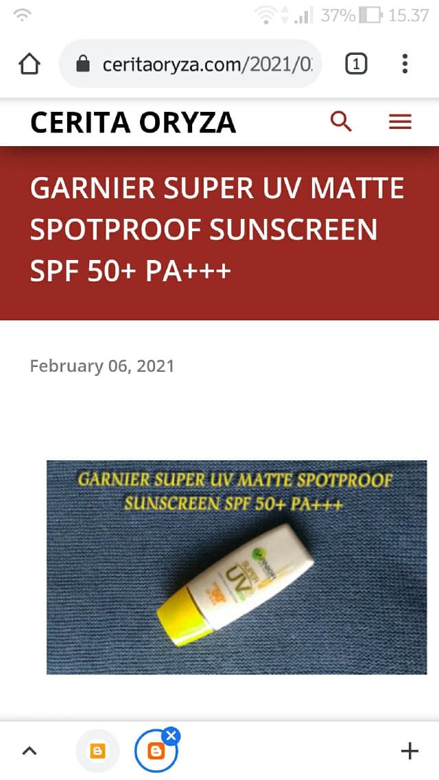 Garnier Light Complete Super UV Natural SPF 50 review photo by ceritaoryza