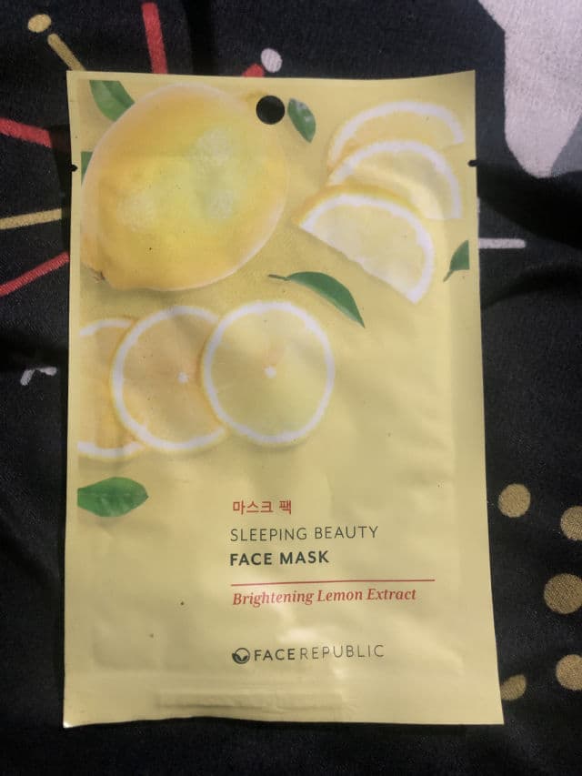 Face Republic Sleeping Beauty Face Mask Brightening Lemon Extract review photo by cessa7