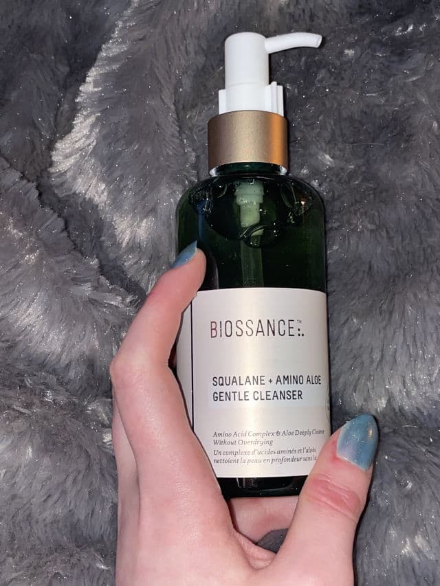 Biossance Squalane + Amino Aloe Gentle Cleanser  review photo by hexamuted