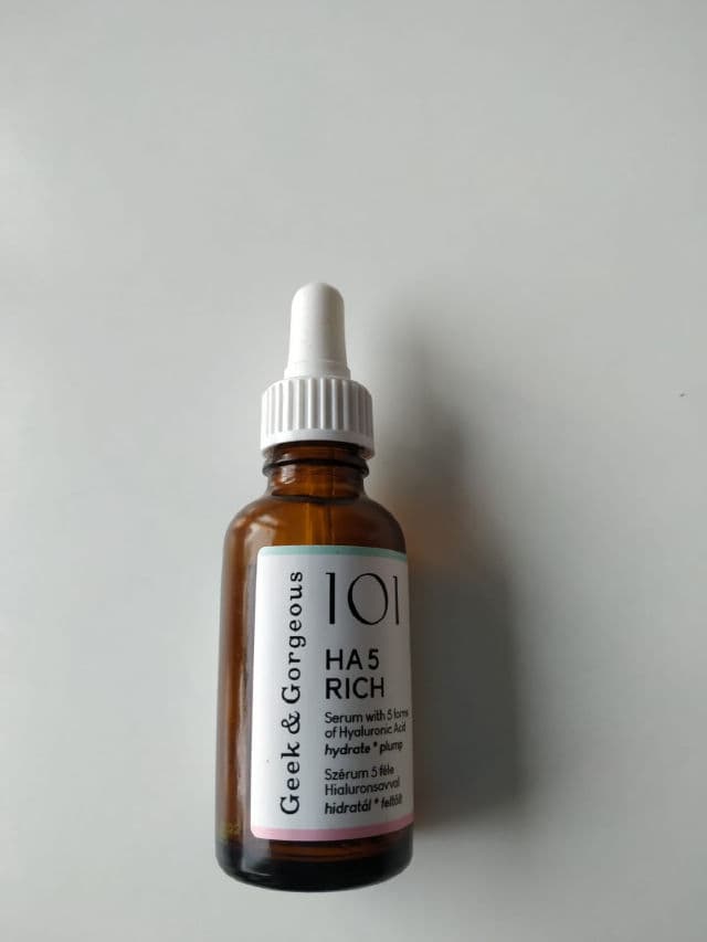 Geek & Gorgeous 101 HA 5 Rich Serum review photo by christyn