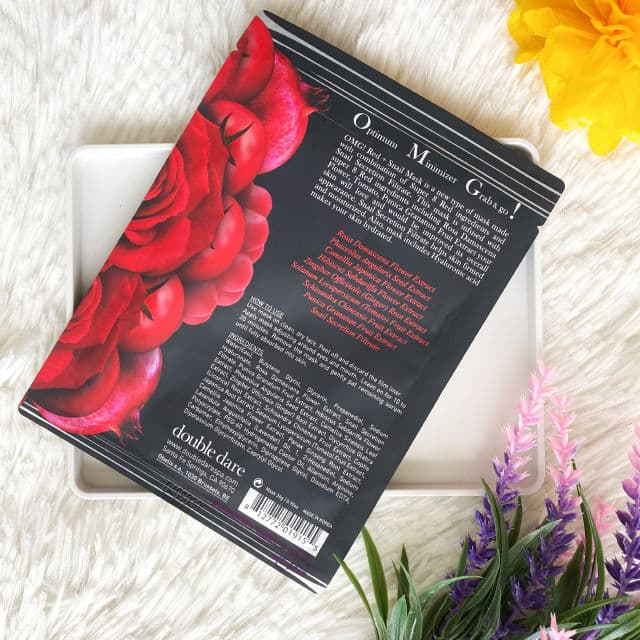 Double Dare OMG! Red + Snail Mask review photo by cikbskincarestories