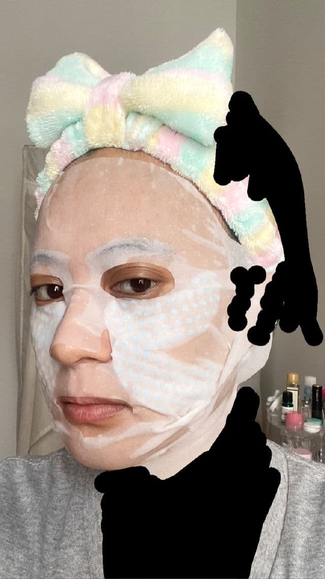 SNP Green Dot Lifting Mask - Calming review photo by cikbskincarestories