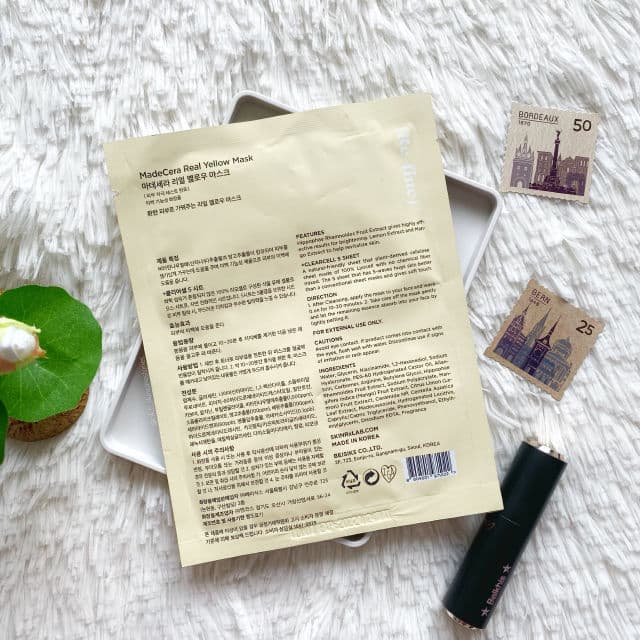 SkinRx Lab MadeCera Real Yellow Mask (Re-fine) review photo by cikbskincarestories
