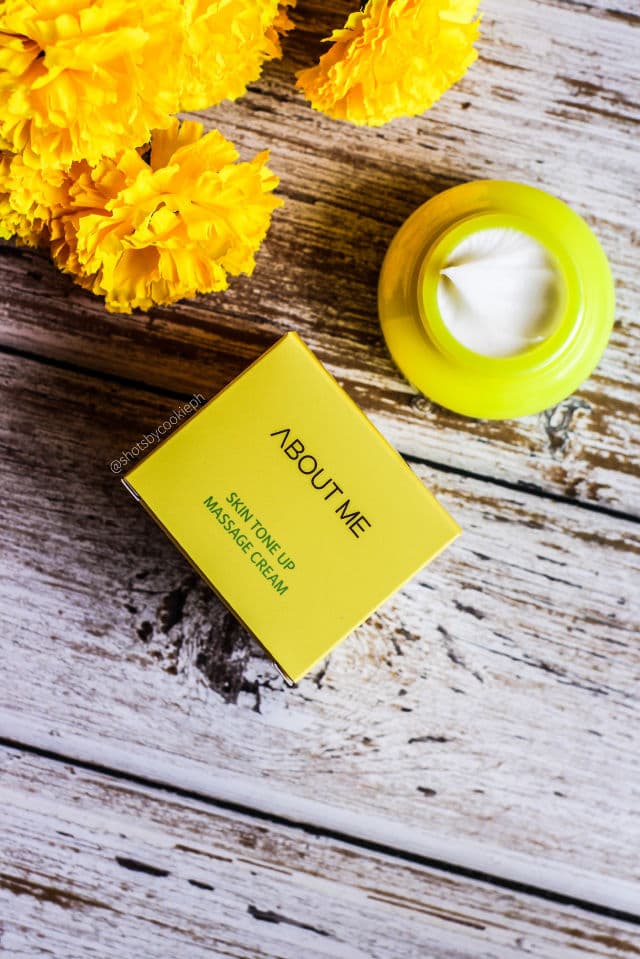 ABOUT ME Skin Tone Up Massage Cream 150ml review photo by cookietbs