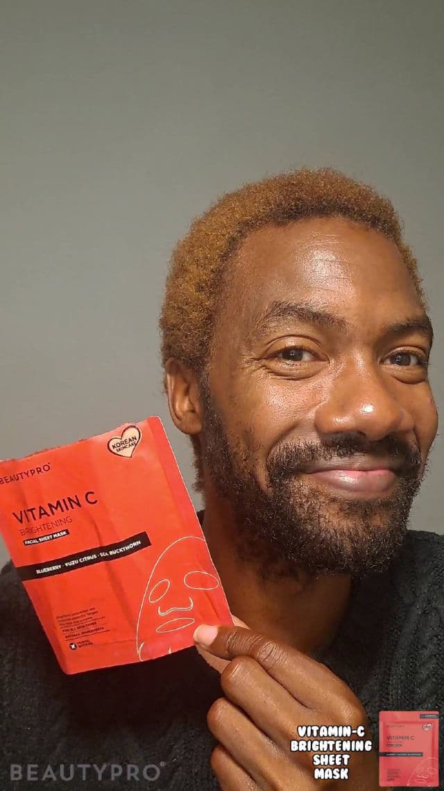 BeautyPro Brightening Collagen Sheet Mask with Vitamin C review photo by CHASEJLONDON