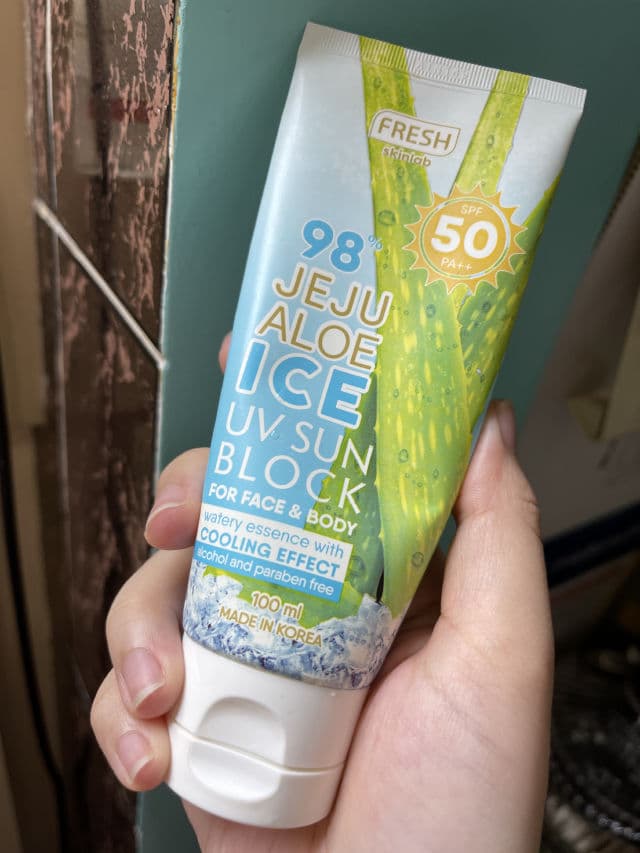 Fresh Skinlab Jeju Aloe Ice Sunblock SPF50 review photo by dengsoon6