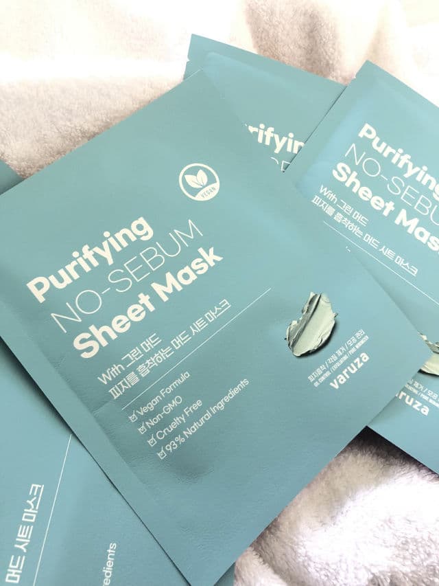 Varuza Purifying No-Sebum Sheet Mask with Green Mud review photo by disinclined