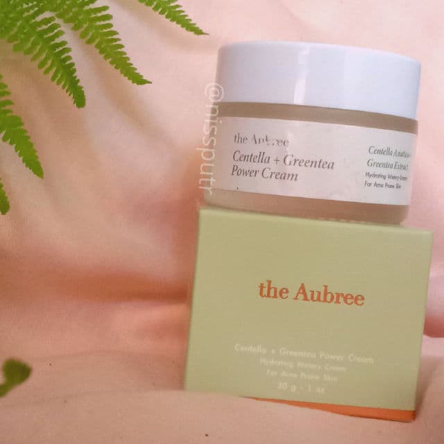 the Aubree Centella + Greentea Power Cream review photo by divaputri