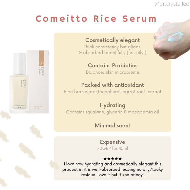 Comeitto Rice Serum review photo by drcrystallee
