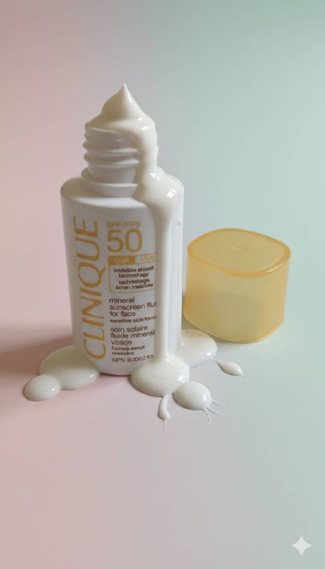 Clinique Mineral Sunscreen Fluid for Face Broad Spectrum SPF 50 review photo by skincareXart