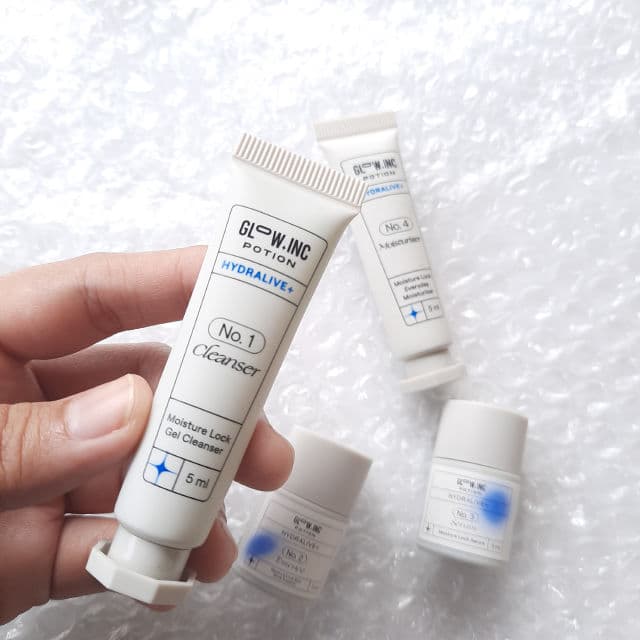 Glow Inc Potion HYDRALIVE+ Moisture Lock Gel Cleanser review photo by emakemay