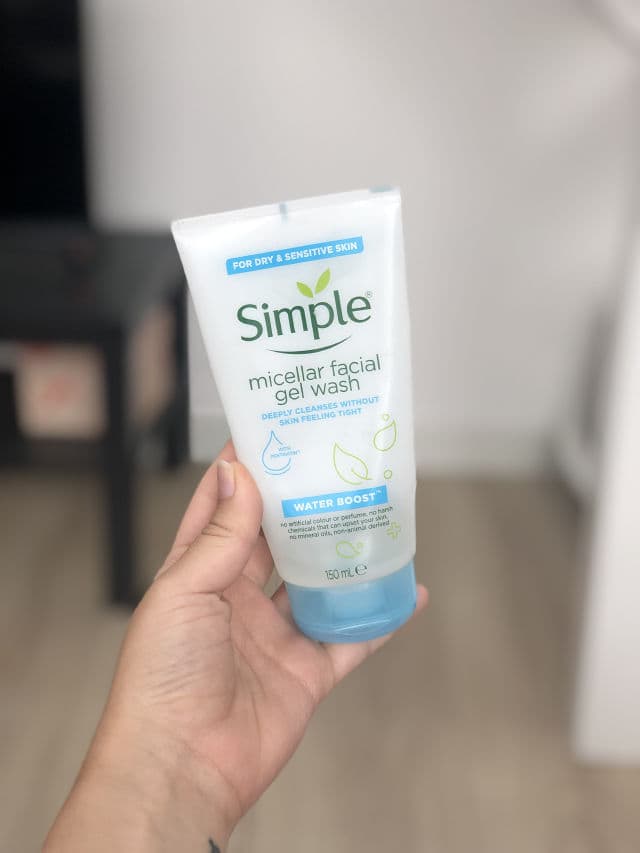 Simple Water Boost Micellar Facial Gel Wash review photo by emx