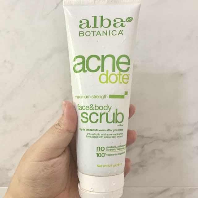Alba Botanica Acnedote Face & Body Scrub review photo by enne