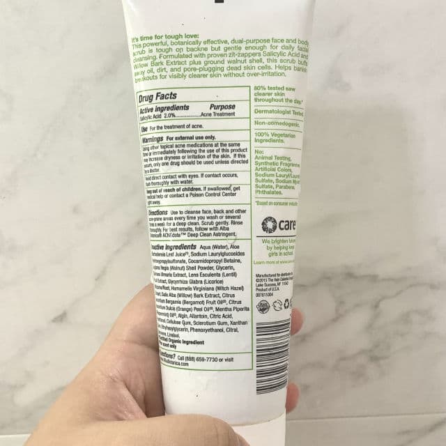Alba Botanica Acnedote Face & Body Scrub review photo by enne