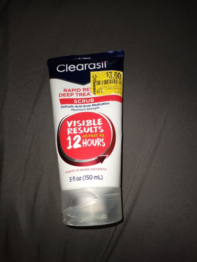 Clearasil Ultra Acne Medication Rapid Action Face Scrub review photo by ericherry
