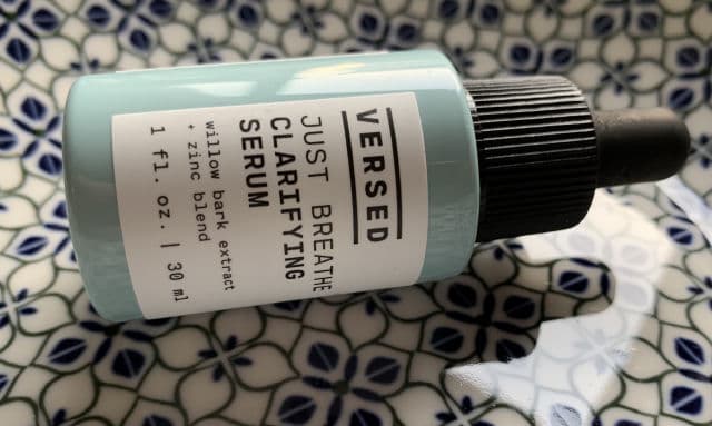 Versed Just Breathe Clarifying Serum review photo by drskincareblog