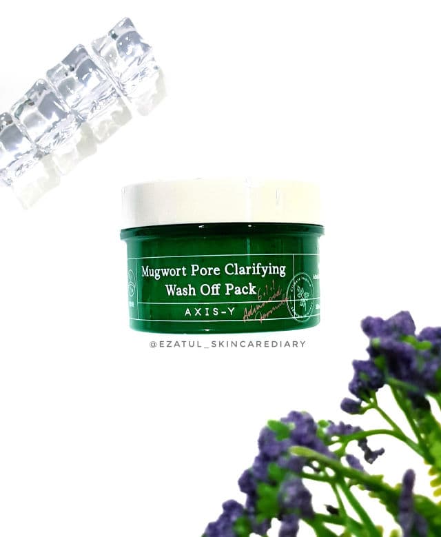 AXIS-Y Mugwort Pore Clarifying Wash Off Pack review photo by ezatulSkincareDiary