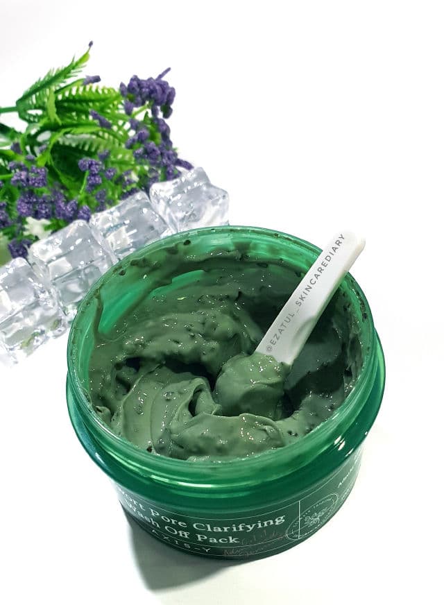 AXIS-Y Mugwort Pore Clarifying Wash Off Pack review photo by ezatulSkincareDiary