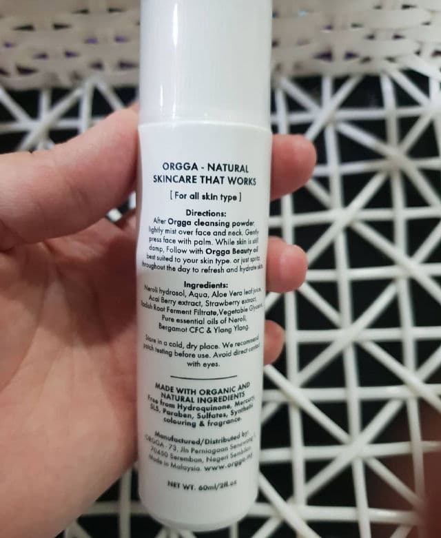 ORGGA Le Neroli Hydrating Face Mist review photo by ezatulSkincareDiary