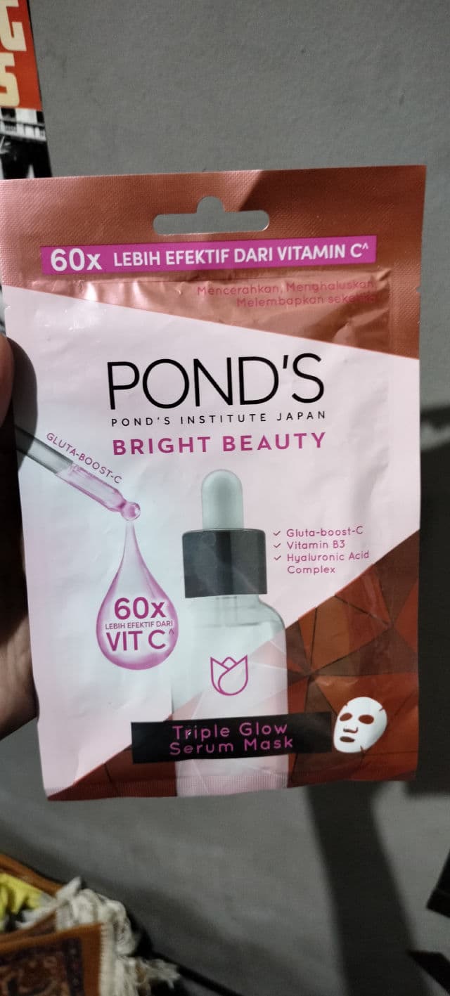 Pond's Bright Beauty Triple Glow Serum Mask review photo by farahmit