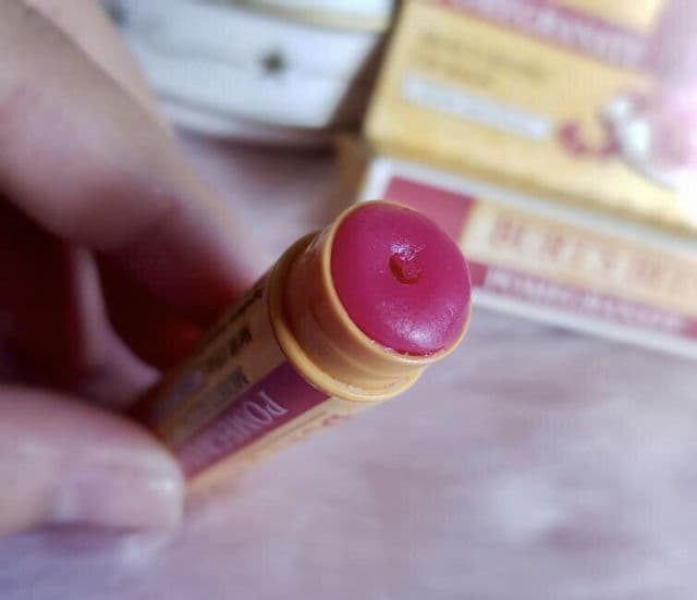Burt's Bees Pomegranate Lip Balm review photo by feedthyface