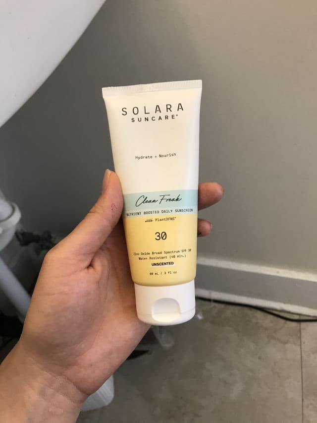 Solara Sunscreen Clean Freak Nutrient Boosted Daily Sunscreen SPF 30 (Unscented) review photo by feyy
