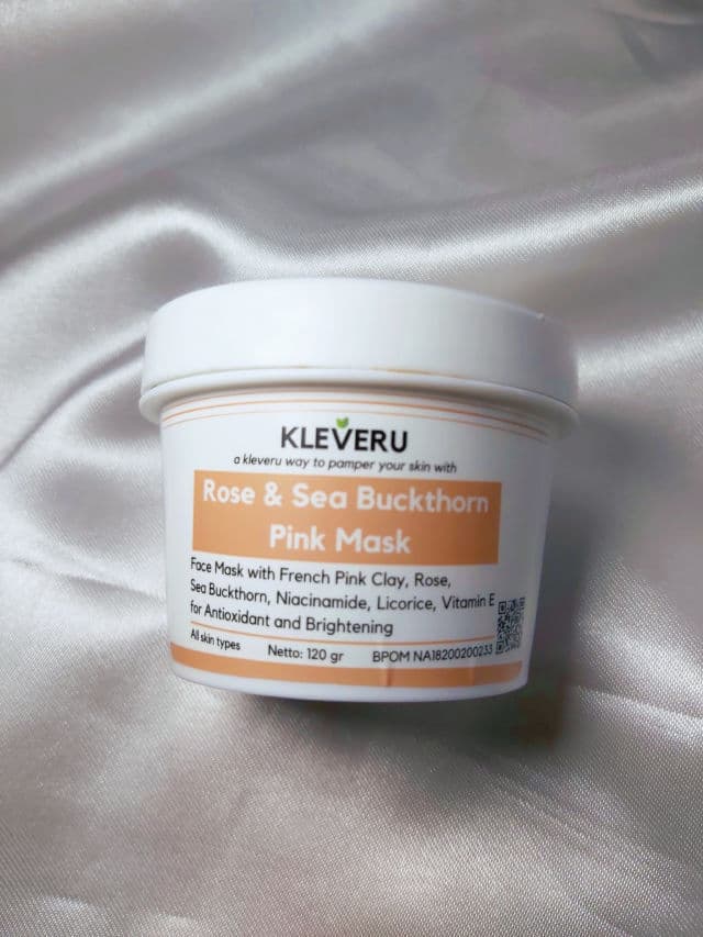 Kleveru Rose and Sea Buckthorn Pink Mask review photo by Freckless