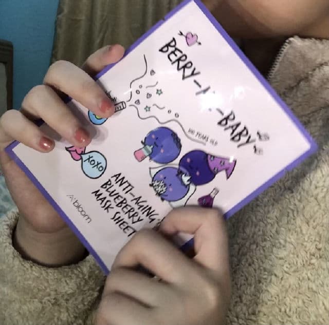 A'bloom Berry-Me-Baby Anti-aging Blueberry Mask review photo by glossedupskin