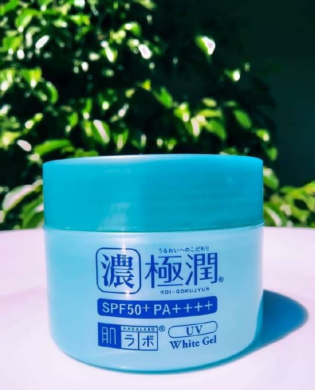 Hada Labo Koi-Gokujyun UV White Gel SPF 50+ PA++++ review photo by gloupguide