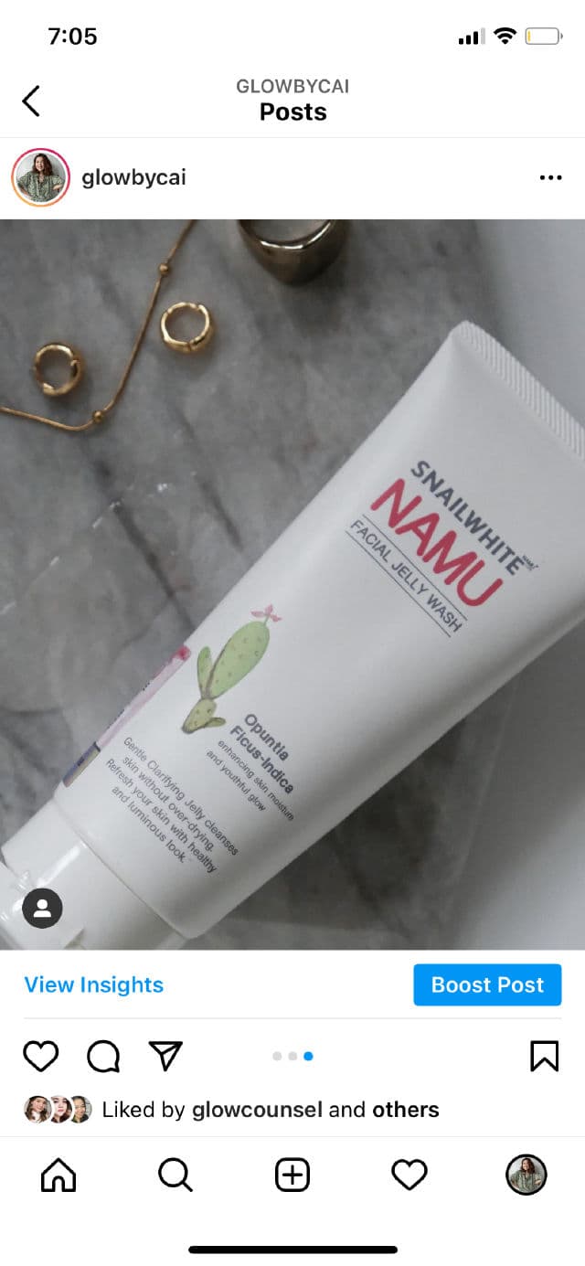 Snail White Facial Jelly Wash review photo by glowbycai