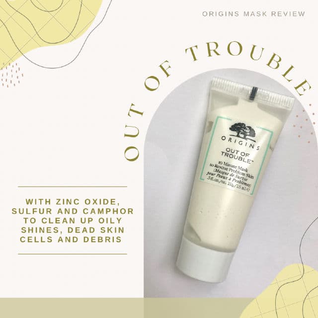 Origins Out of Trouble, 10-Minute Mask to Rescue Problem Skin review photo by glowwithwhit