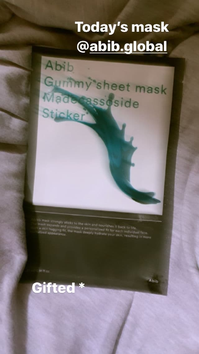 Abib Gummy Sheet Mask Madecassoside Sticker review photo by greenmilamonster