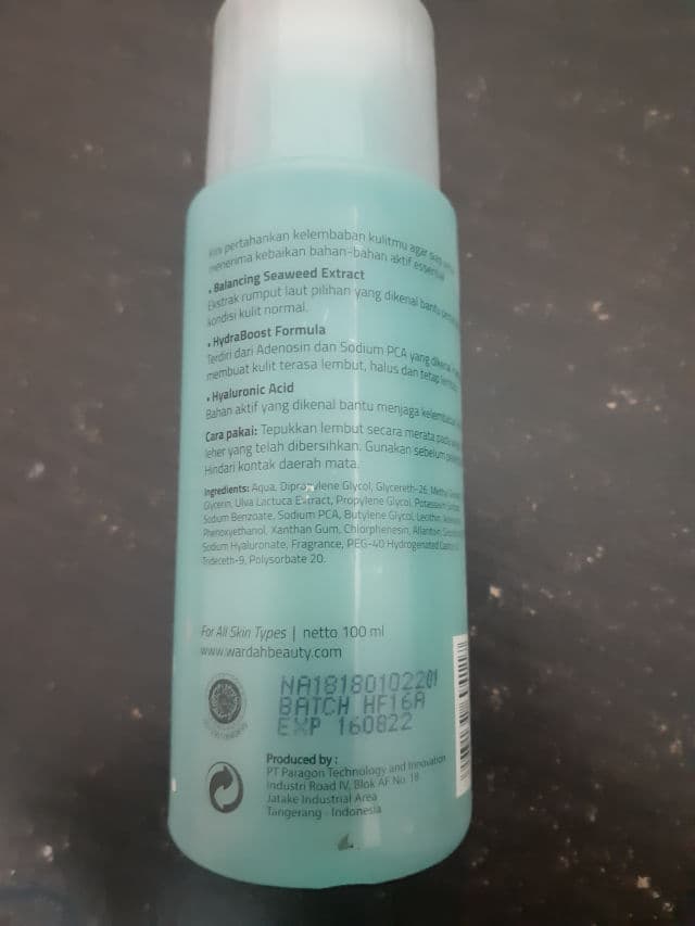Wardah Seaweed Primary Skin Hydrating Booster review photo by han