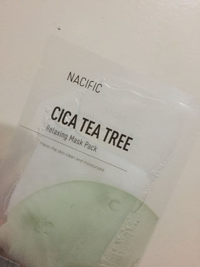 Nacific  Cica Tea Tree Relaxing Mask Pack  review photo by heyitsmeroseanne