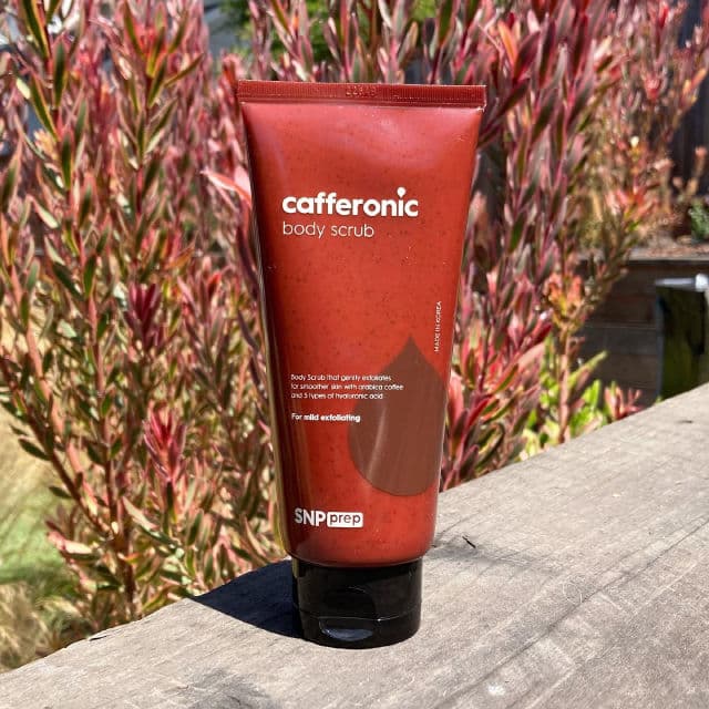 SNP Cafferonic Body Scrub review photo by hoarderbeauty