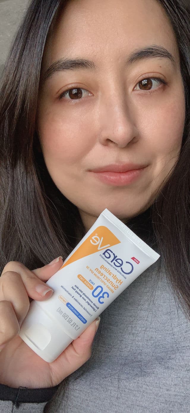 CeraVe Hydrating Sunscreen Broad Spectrum SPF 30 Face Sheer Tint review photo by itsnnyl