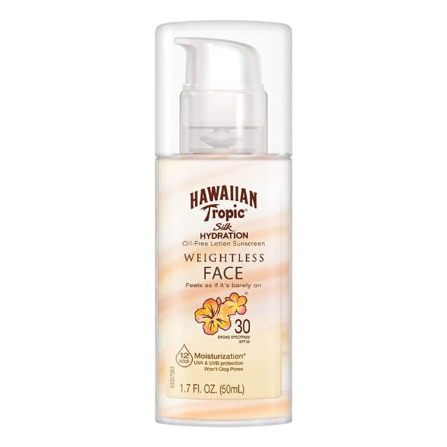 Hawaiian Tropic Silk Hydration Weightless Face Sunscreen review photo by izaKitty
