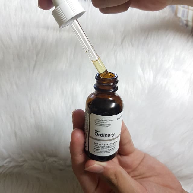 The Ordinary Retinol 0.5% in Squalane review photo by izmelexxie