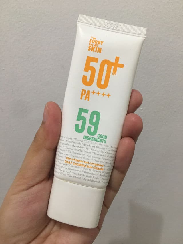I'm Sorry For My Skin Daily Calming Sun Cream SPF50+ PA++++ review photo by jamnesreen